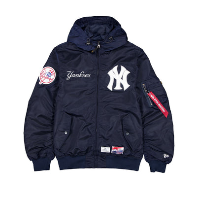 New York Yankees Alpha Industries L-2B Hooded Bomber Jacket