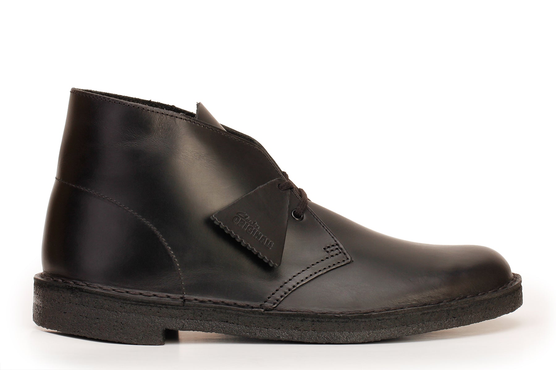 Clarks desert boots black deals