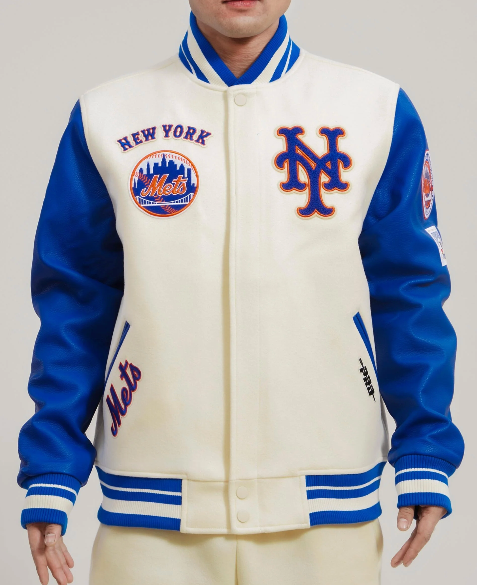 New York Mets Pro Standard Varsity Logo Full-Zip Jacket - Royal