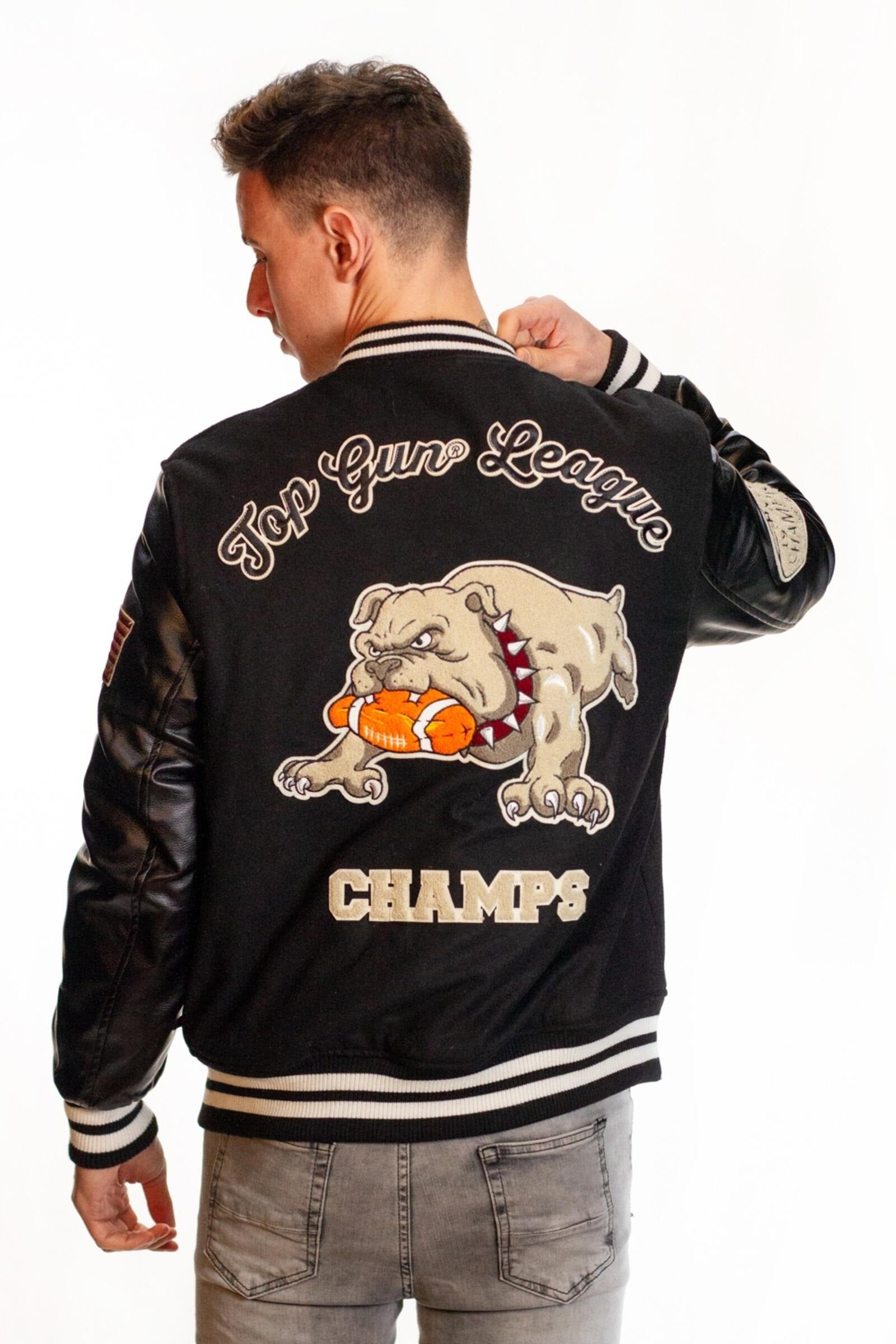Top Gun Bulldog Varsity Jacket