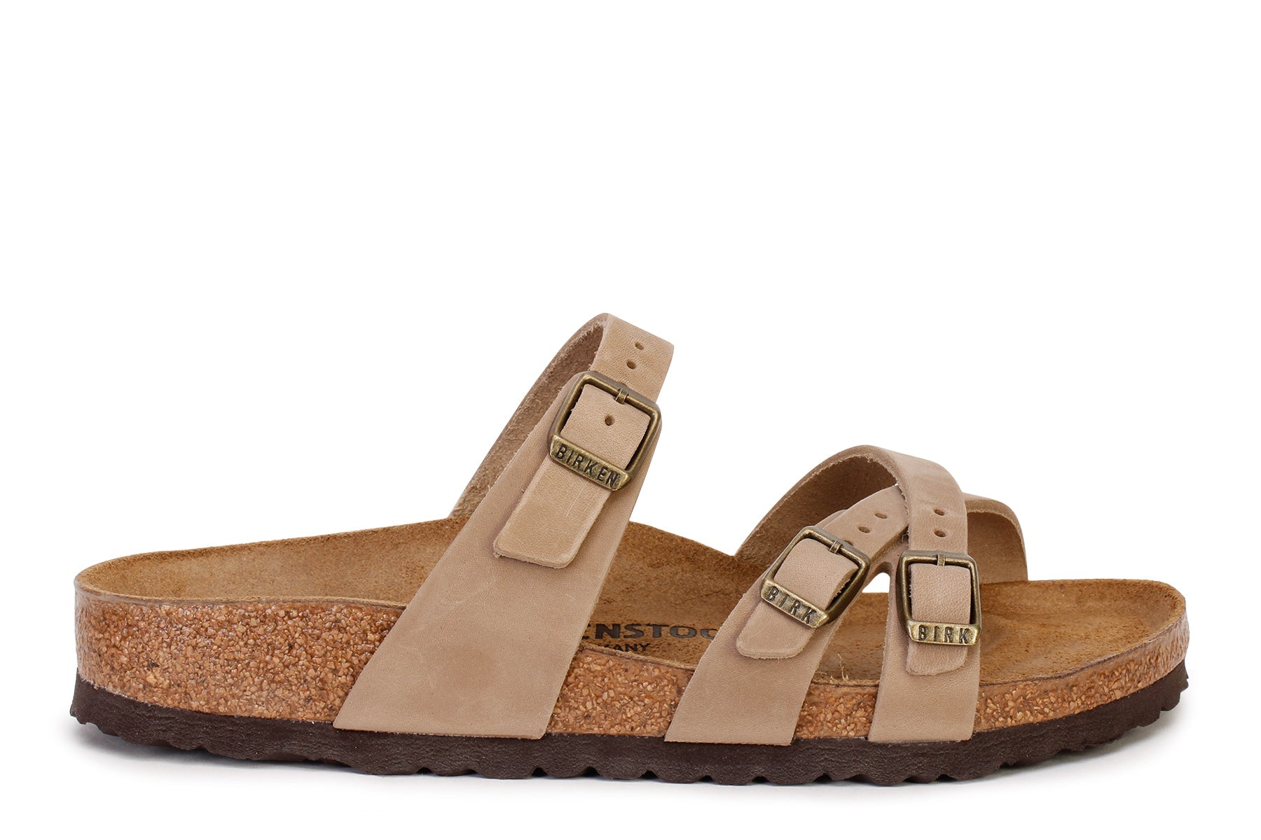 BIRKENSTOCK Gizeh Oiled Leather Sandals - Habana and Iron