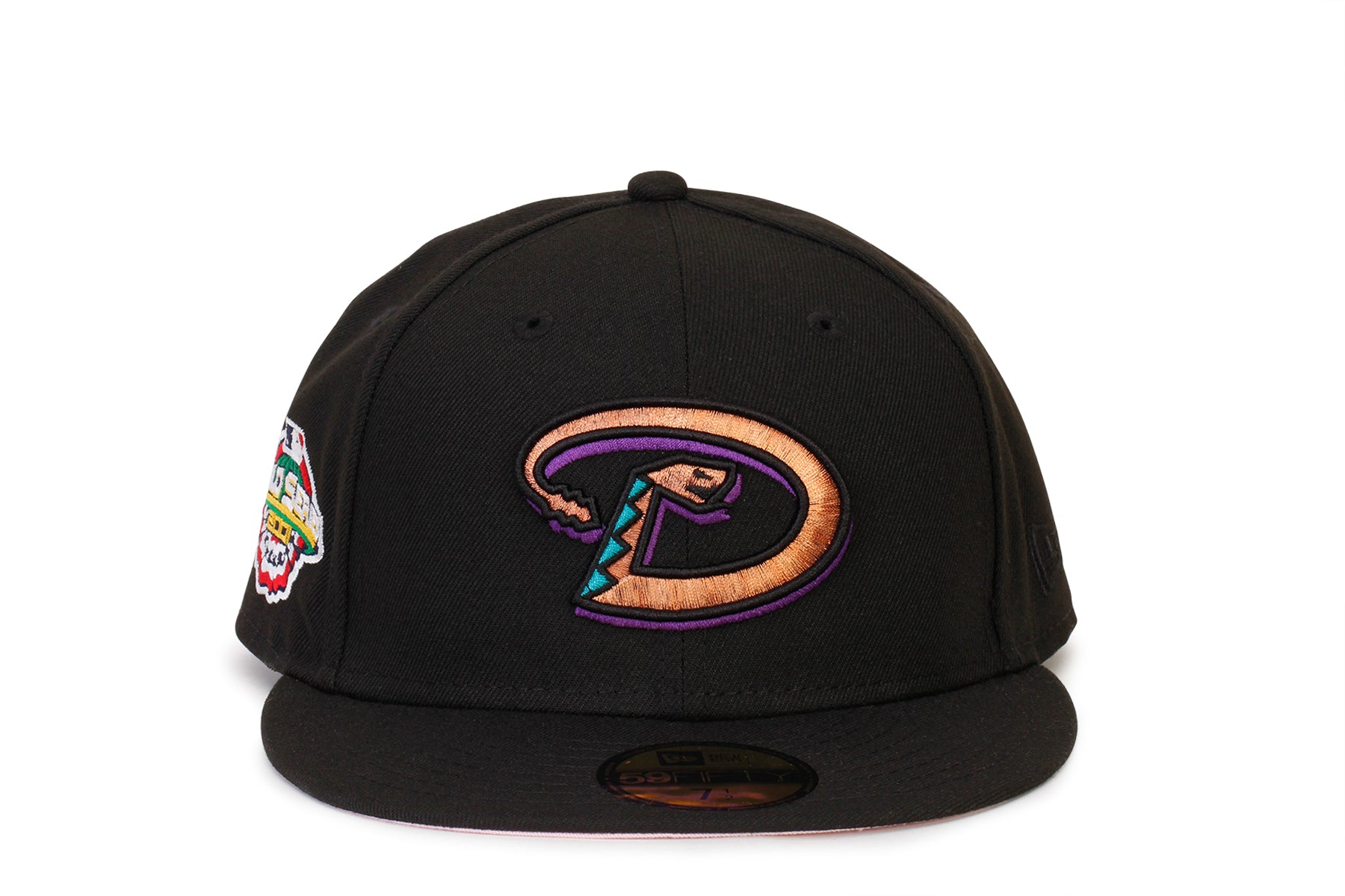 Men's New Era Pink Arizona Diamondbacks 2001 MLB World Series 59FIFTY Fitted Hat