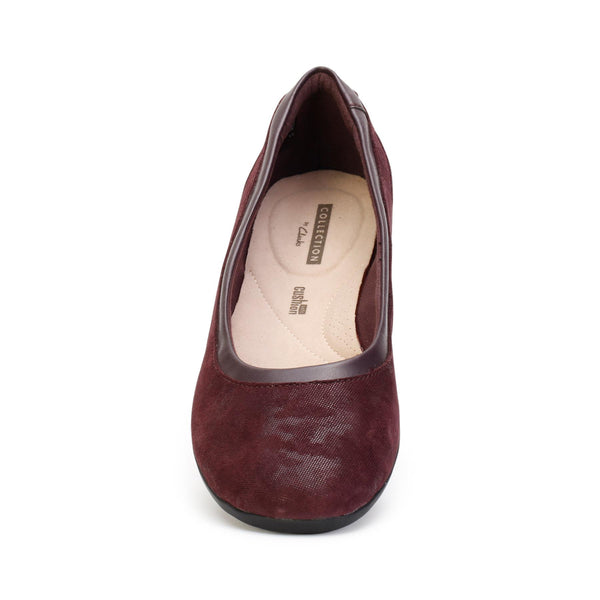 Clarks aubergine online