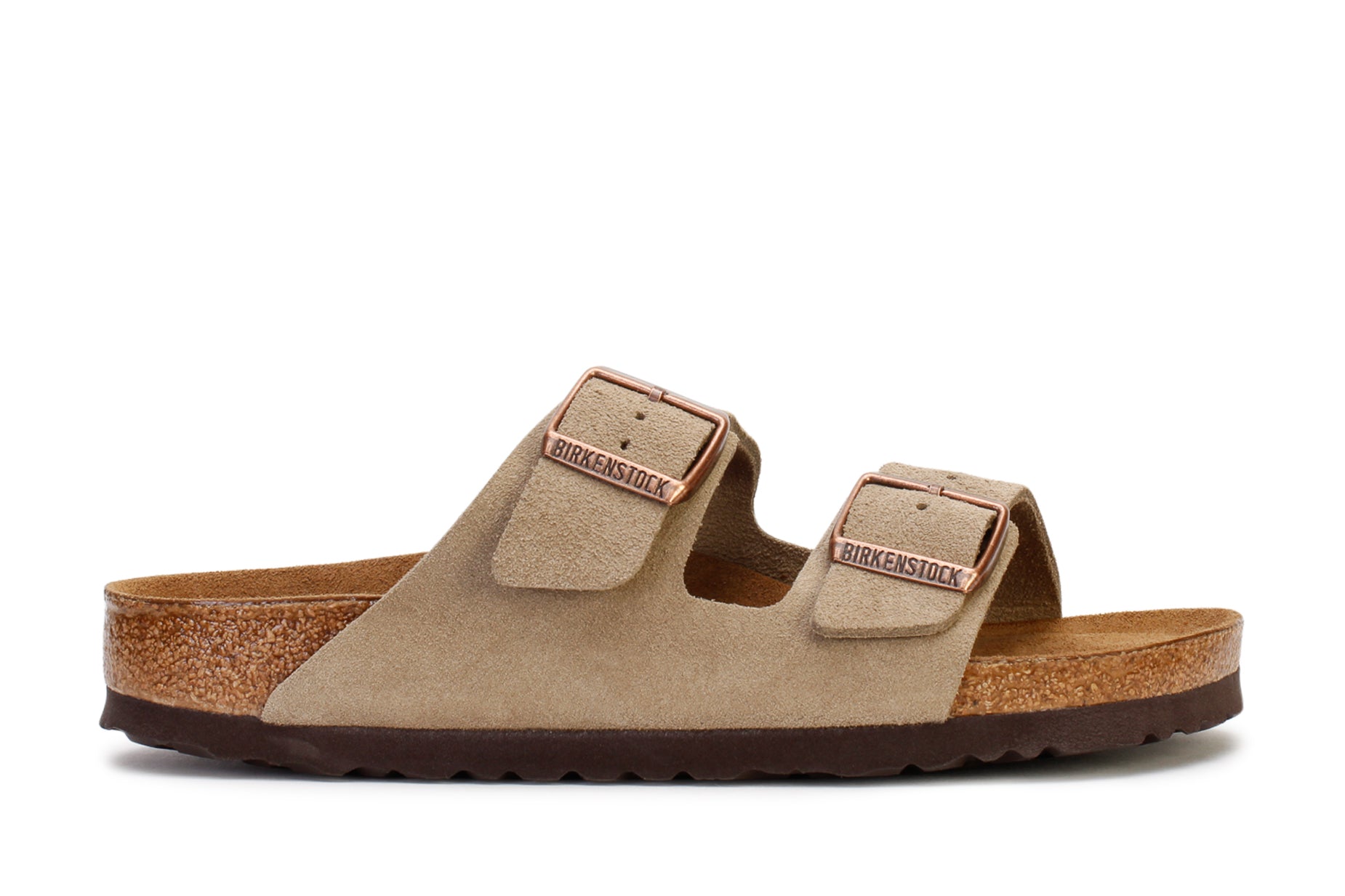 Birkenstock 951301 Men's Arizona Soft Footbed Taupe Suede Sandals