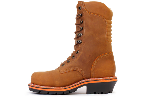 10 inch logger boots best sale