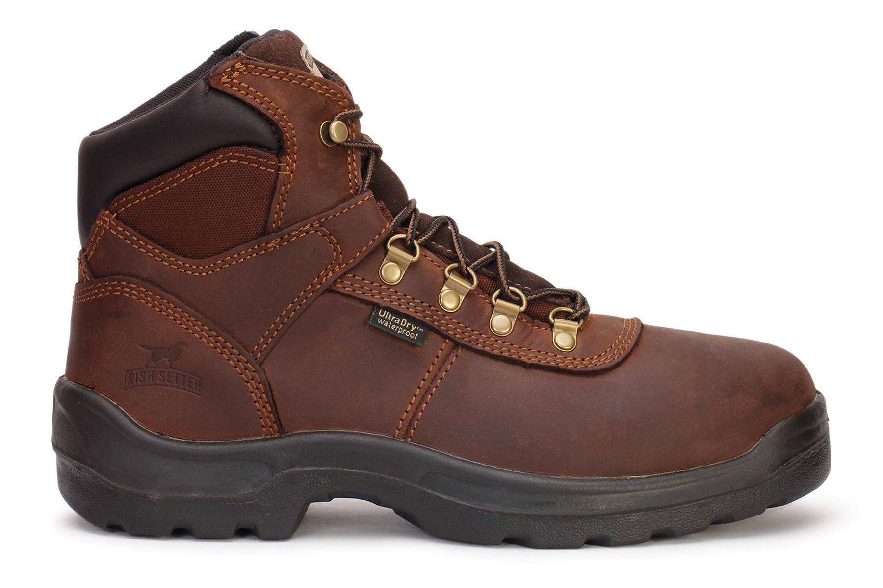 Irish Setter Men s Ely Waterproof Steel Toe Work Boots Brown