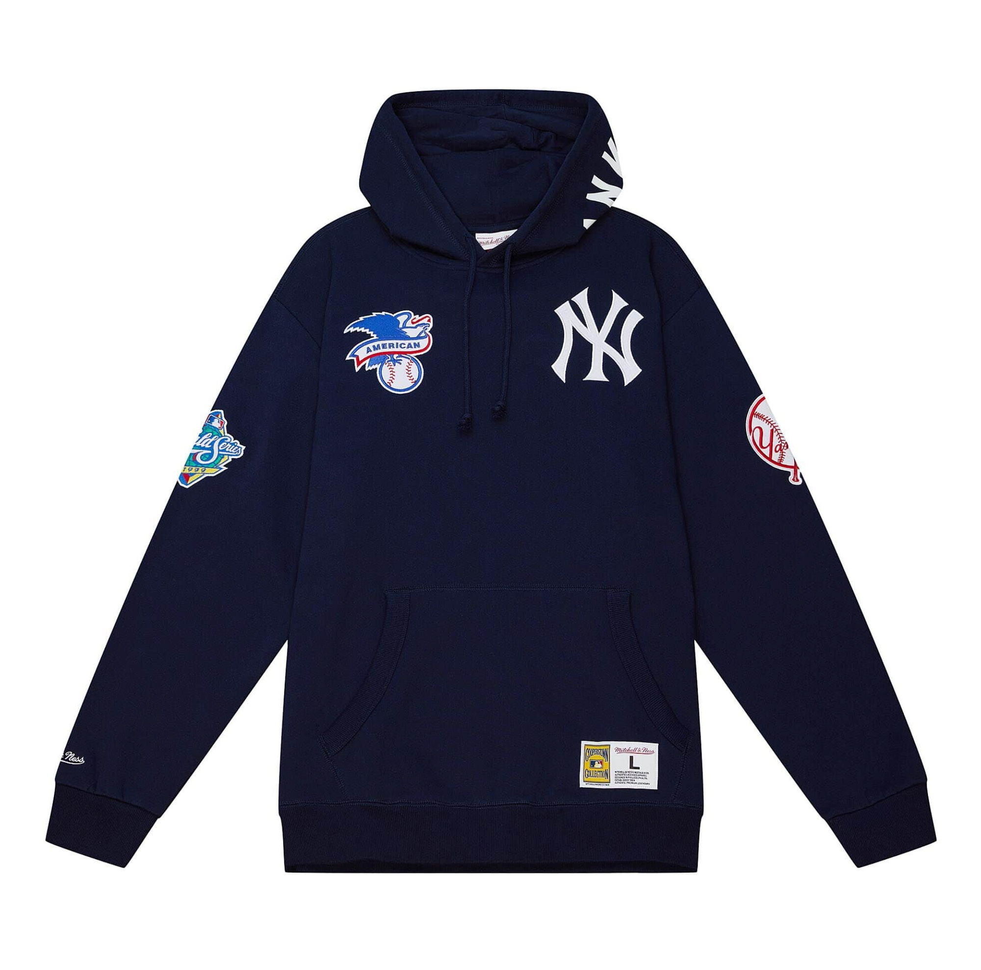 Mitchell & Ness Yankees City Collection Fleece Hoody - Mens L / Navy