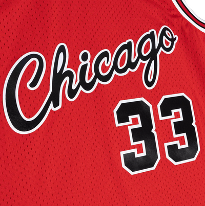 Mitchell & Ness Chicago Bulls Scottie Pippen 33 Red Black Jersey New XL