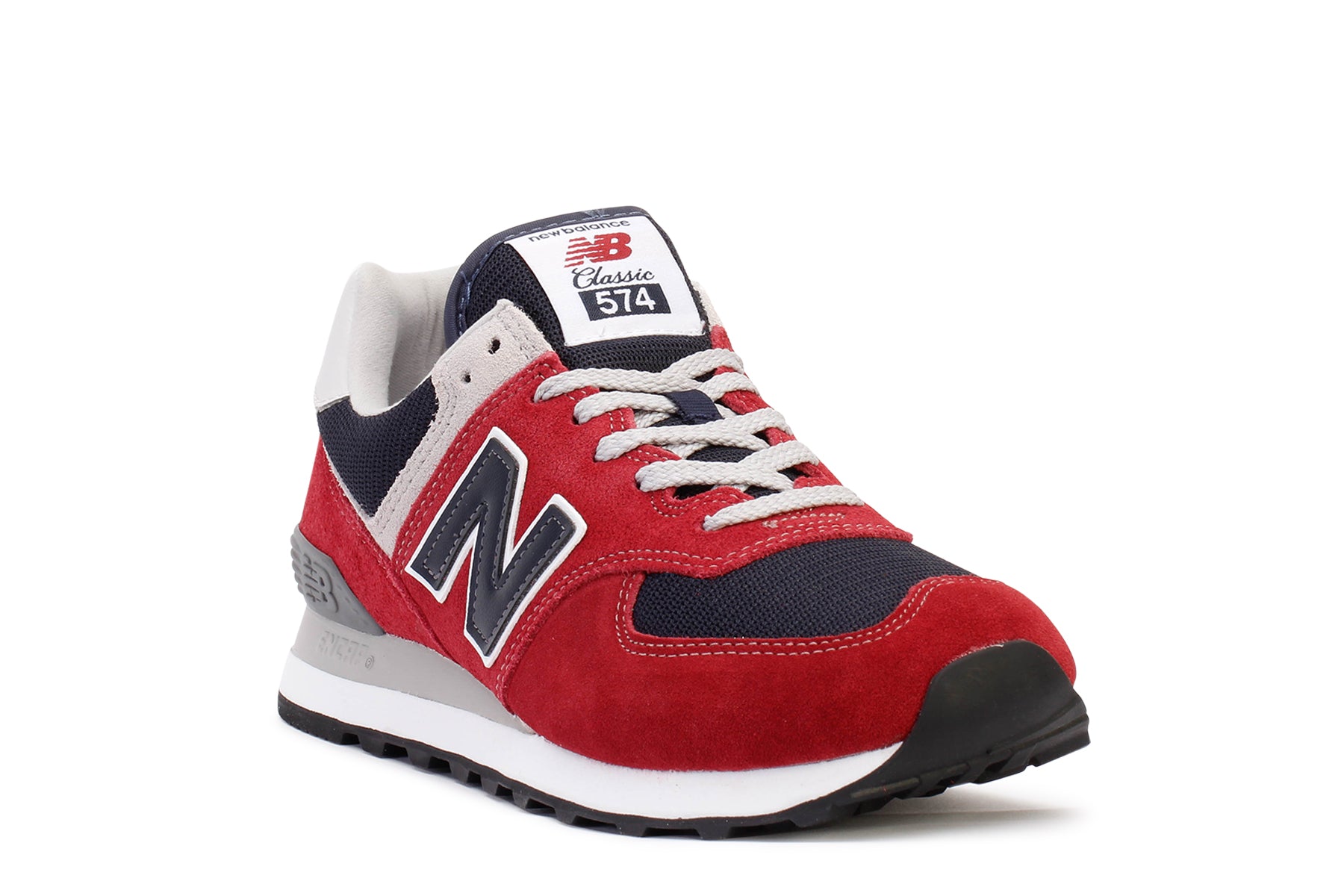 Mens New Balance 574 Athletic Shoe - Red / Navy