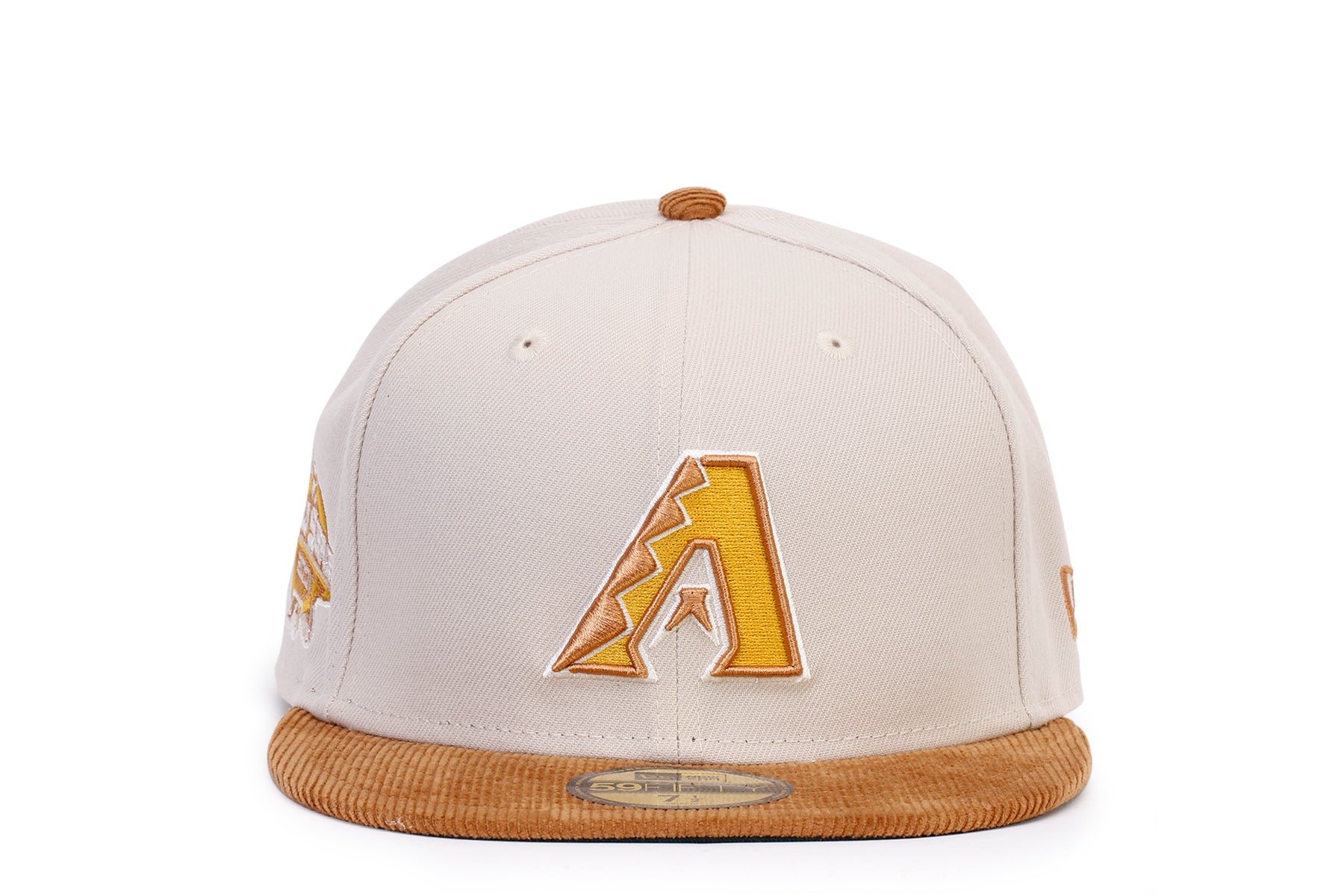 Arizona Diamondbacks Cooperstown Corduroy 59FIFTY Fitted Hat, White - Size: 8, MLB by New Era