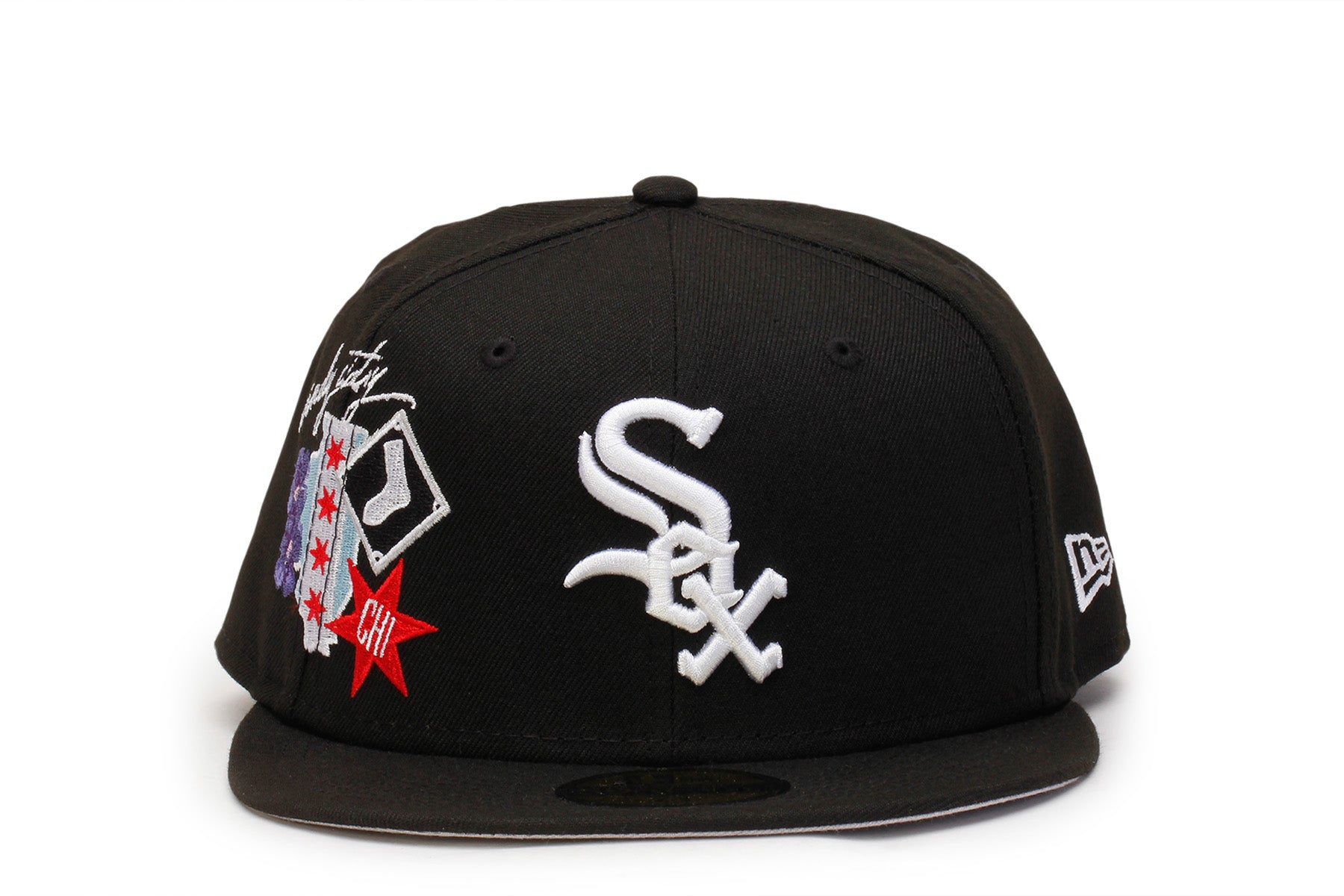 New Era 59FIFTY Chicago White Sox City Cluster Fitted 7 1/2 / Black/Grey