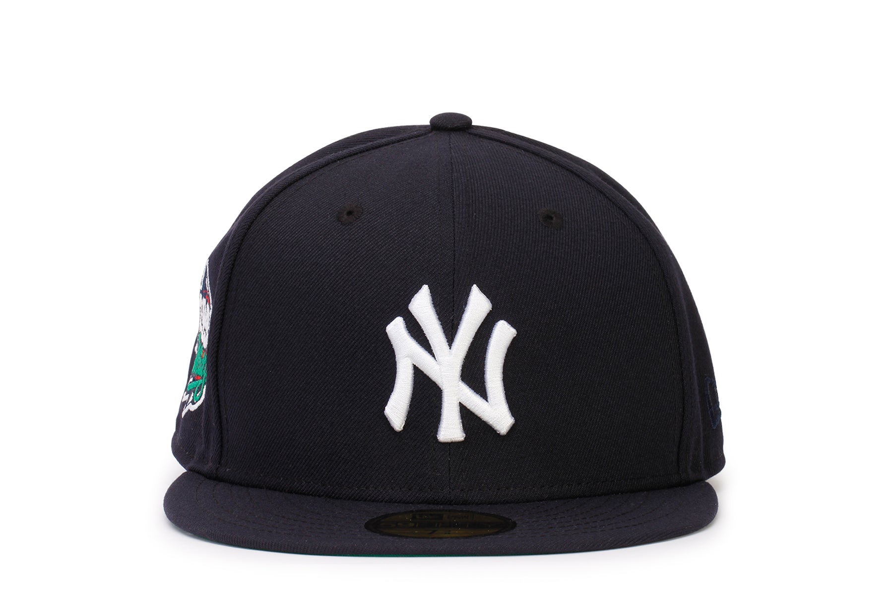 Yankees 99 WS 59FIFTY Trucker New Era White & Black Fitted Hat Red