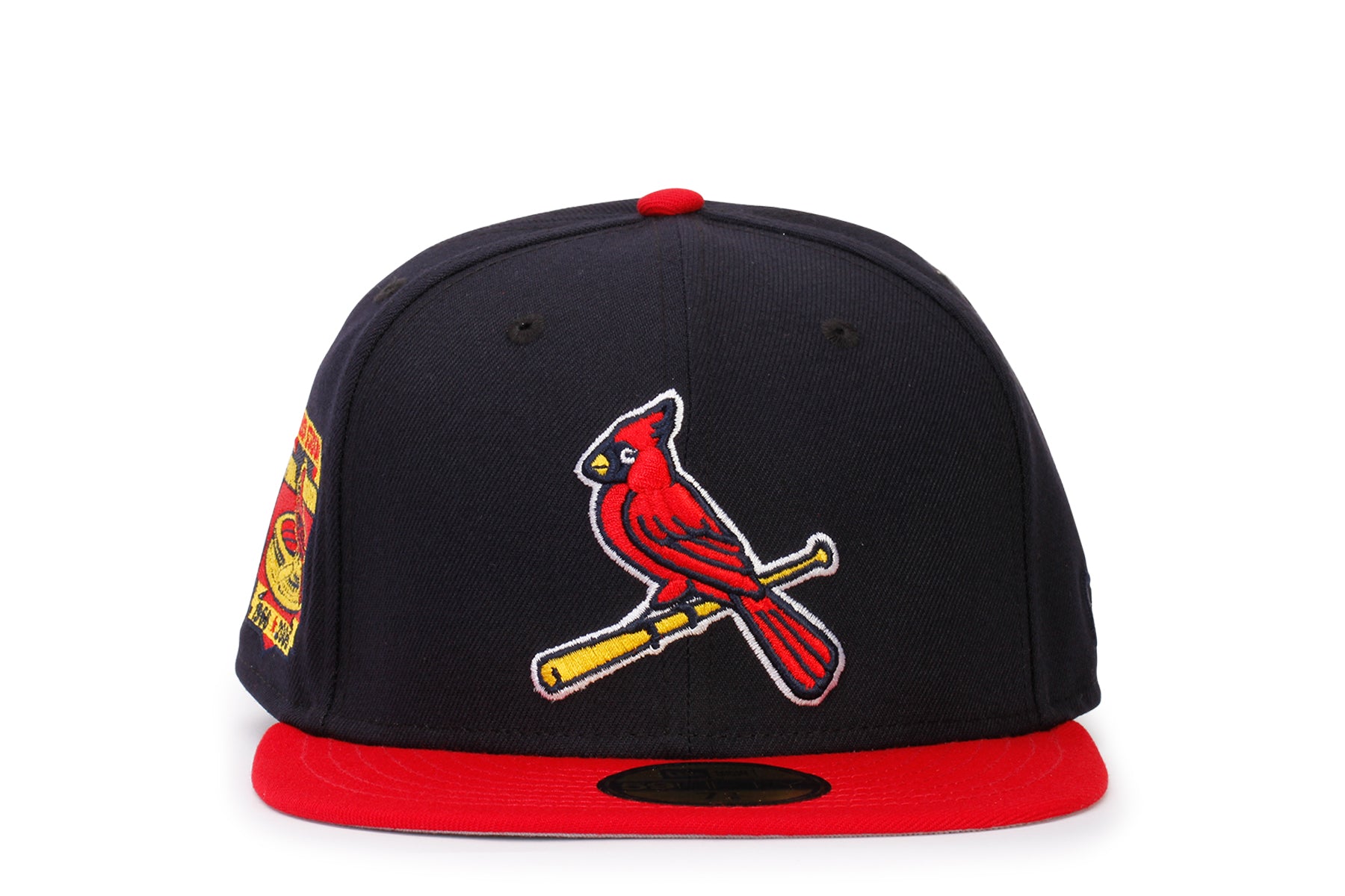 New Era 59FIFTY Fitted St. Louis Cardinals Busch Stadium Side Patch 7 1/4 / Navy Red / Grey