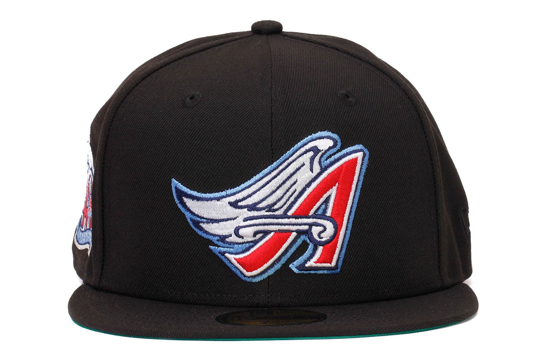 New Era Men's New Era Light Blue/Navy Los Angeles Angels Green Undervisor  59FIFTY Fitted Hat