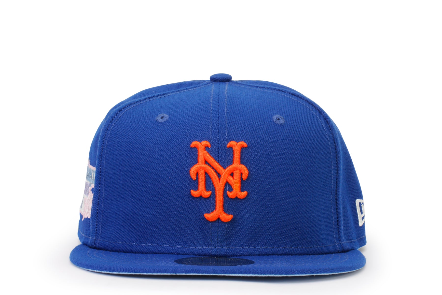 New Era Light blue/navy New York Mets Green Undervisor 59FIFTY Fitted Hat