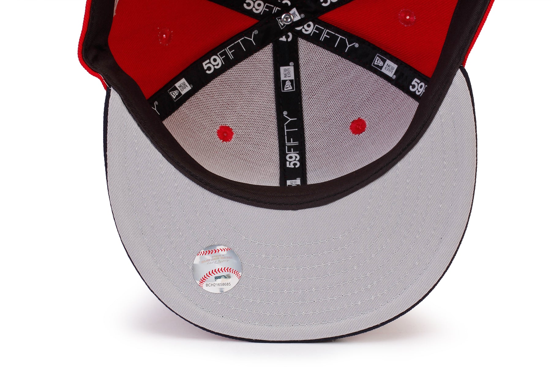 Men's New Era Heather Gray/Red Louisville Cardinals Patch 59FIFTY