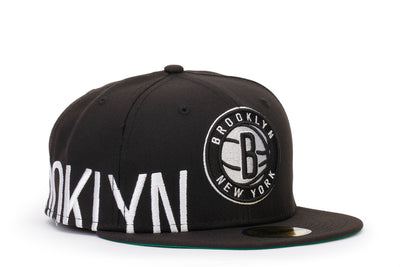 New Era Black Brooklyn Nets Side Split 59FIFTY Fitted Hat