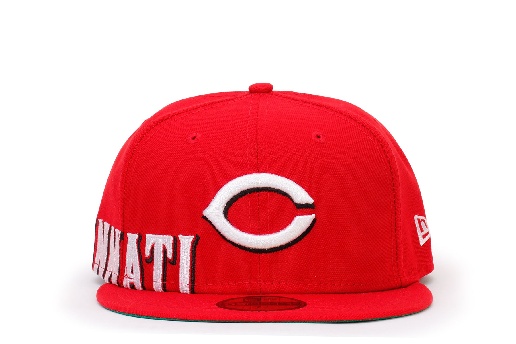 Men's New Era White/Red Cincinnati Reds Undervisor 59FIFTY Fitted Hat