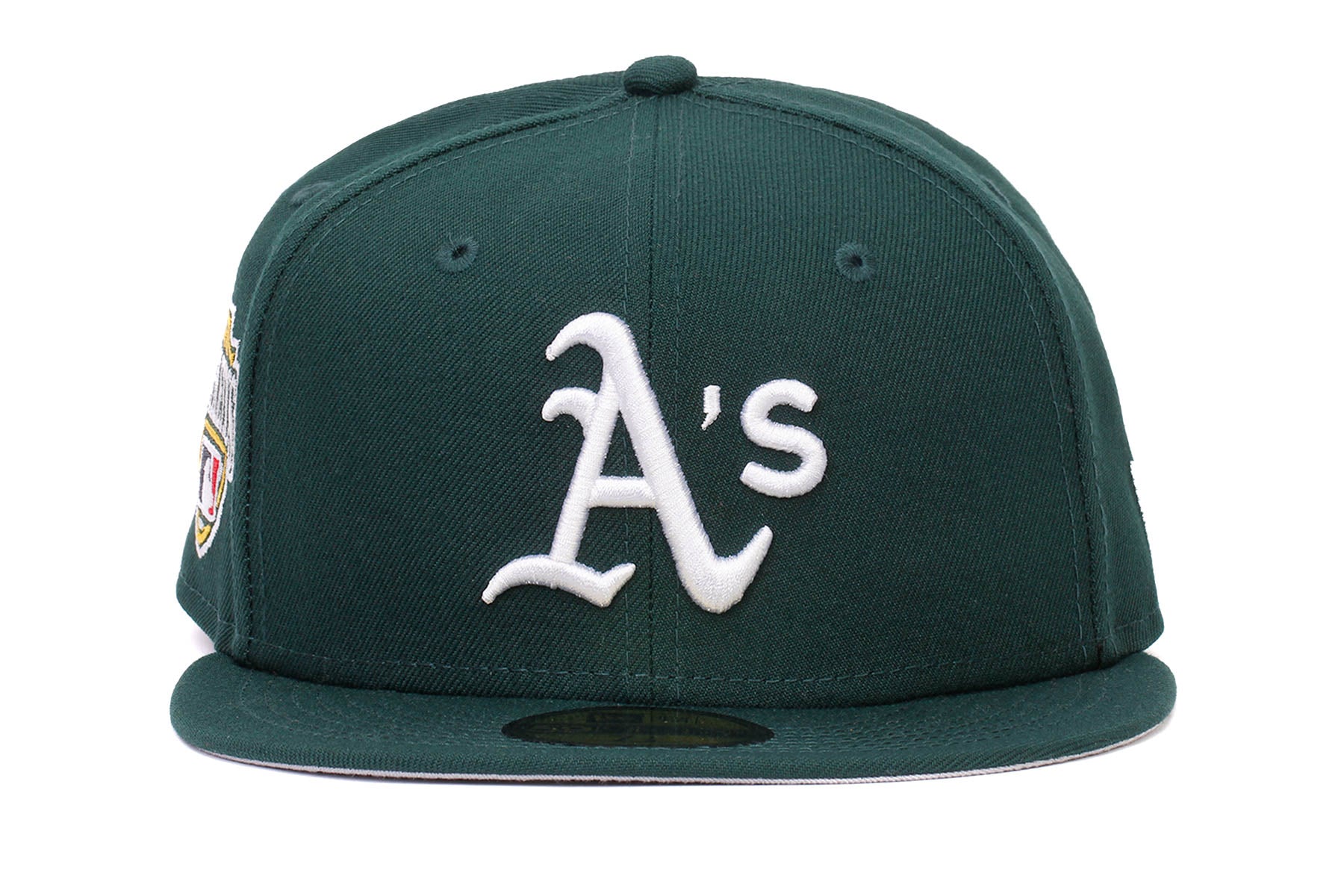 Men's Oakland Athletics New Era Light Blue/Navy Green Undervisor 59FIFTY Fitted  Hat