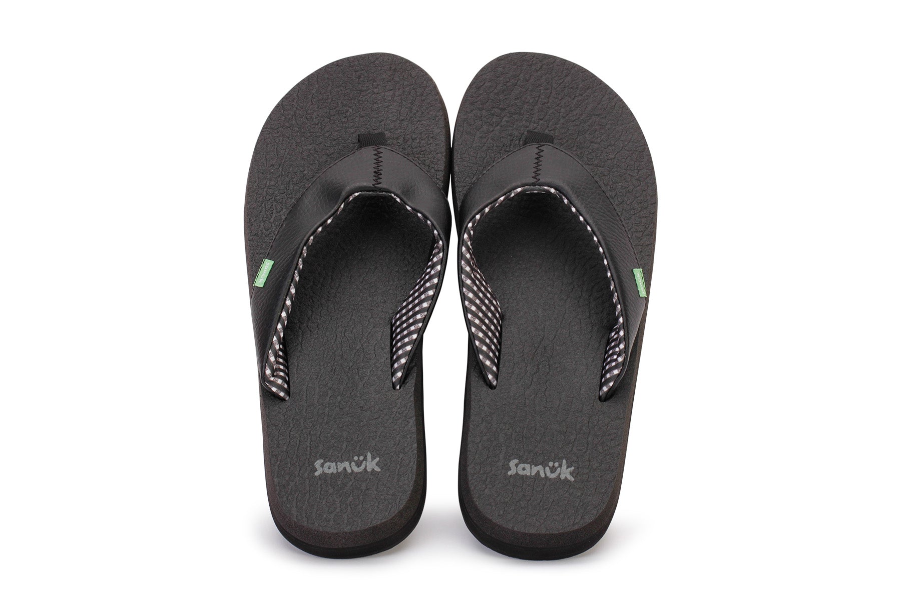 Sanuk, Shoes, Sanuk Womens Yoga Mat Flipflop Sandals Size 9 Black