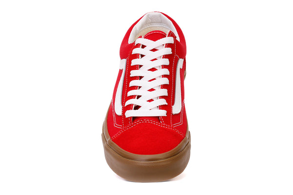 Vans gum shop sole red